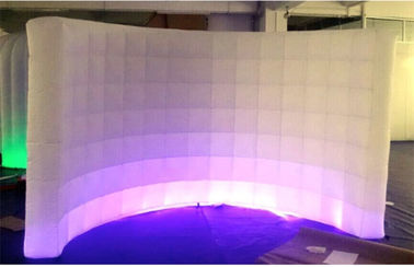 Handelspartei, die große aufblasbare Foto-Wand mit LED-Licht heiratet