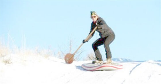 EVA Cold Winter Stand Up-Paddel-Einstieg auf Schnee aufblasbarer Ski Board