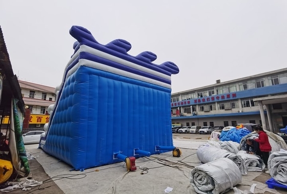 Kühle Wellen-im Freien aufblasbare Wasserrutsche 10mL*7mW*6mH fertigten besonders an