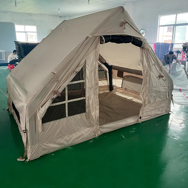 Schnelle Personen-bewegliches Reise-Zelt Öffnungs-aufblasbare Campingzelt-Haus-Baumwollluft-Polen 4