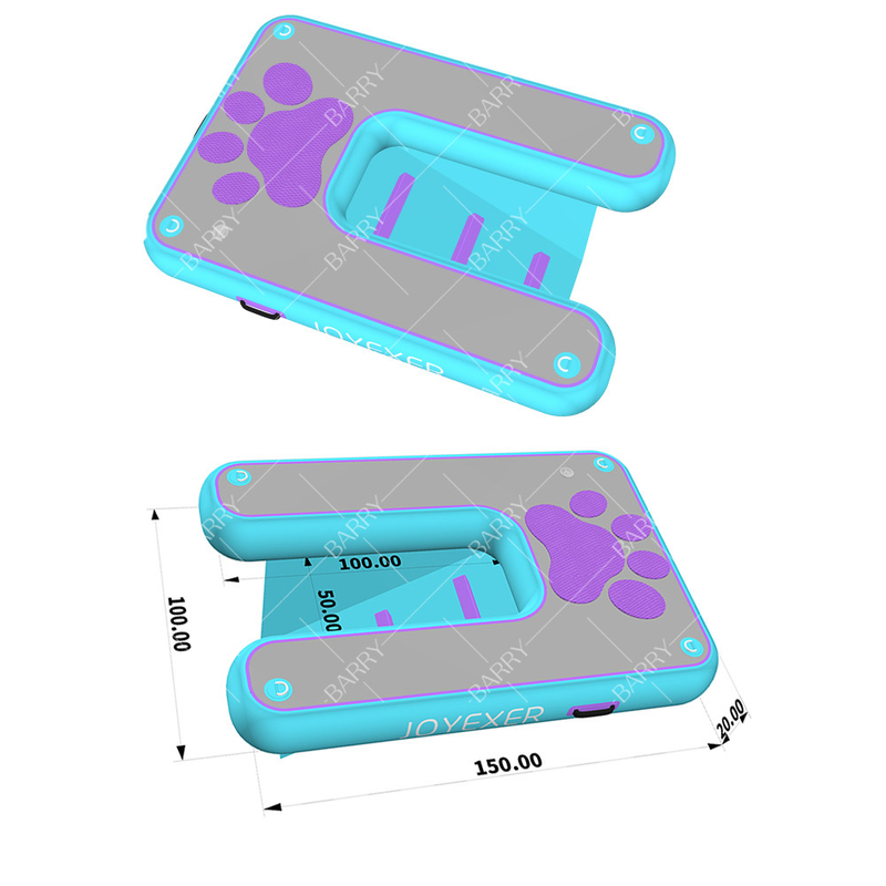 Aufblasbare Hunde-Wasser-Floating-Kletterrampe Aufblasbare Leiter-Platte für Dock-Boot-Pool