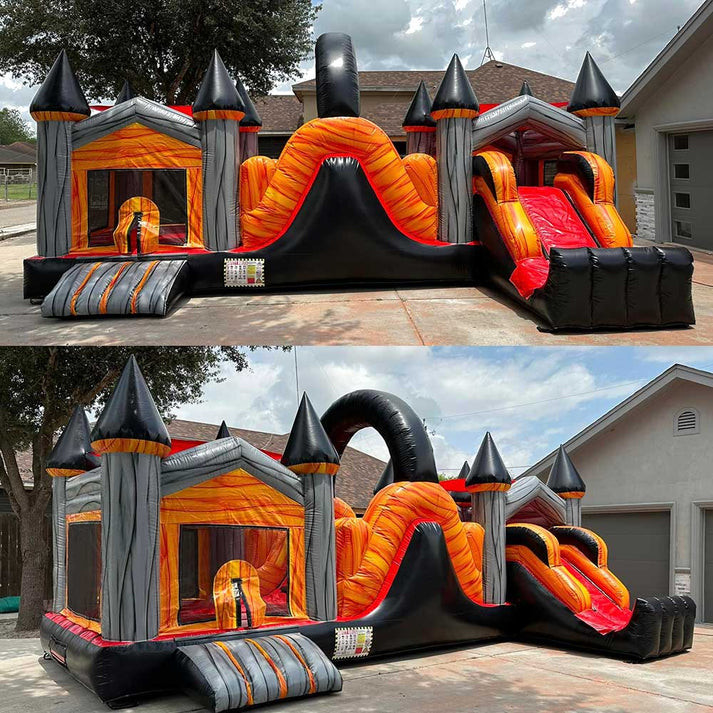 Benutzerdefinierte Hindernisbahn Bounce House Combo für Kinder Innen-Außenunterhaltung