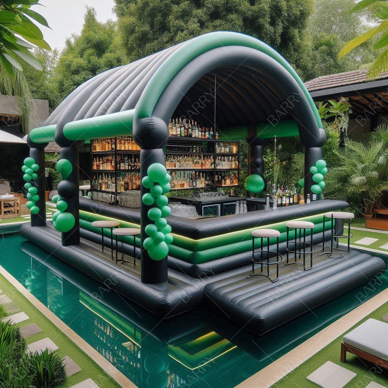 Luxuriöse Aufblasbar für Erwachsene mit Pool Großer Aufblasbar Pool Bar Party Aufblasbar Schwimmbad
