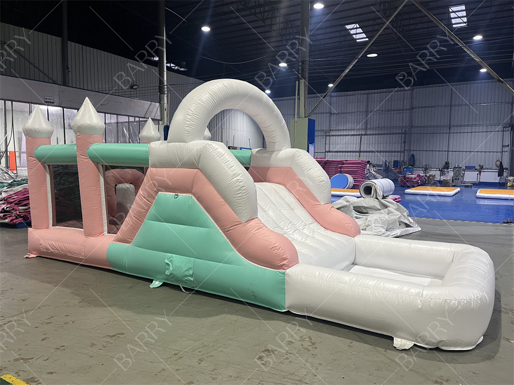 Party angepasst aufblasbare Sprungschloss aufblasbare Sprungschütze Sprungschloss Kinder Mädchen Prinzessin Kutsche Combo mit Rutsche