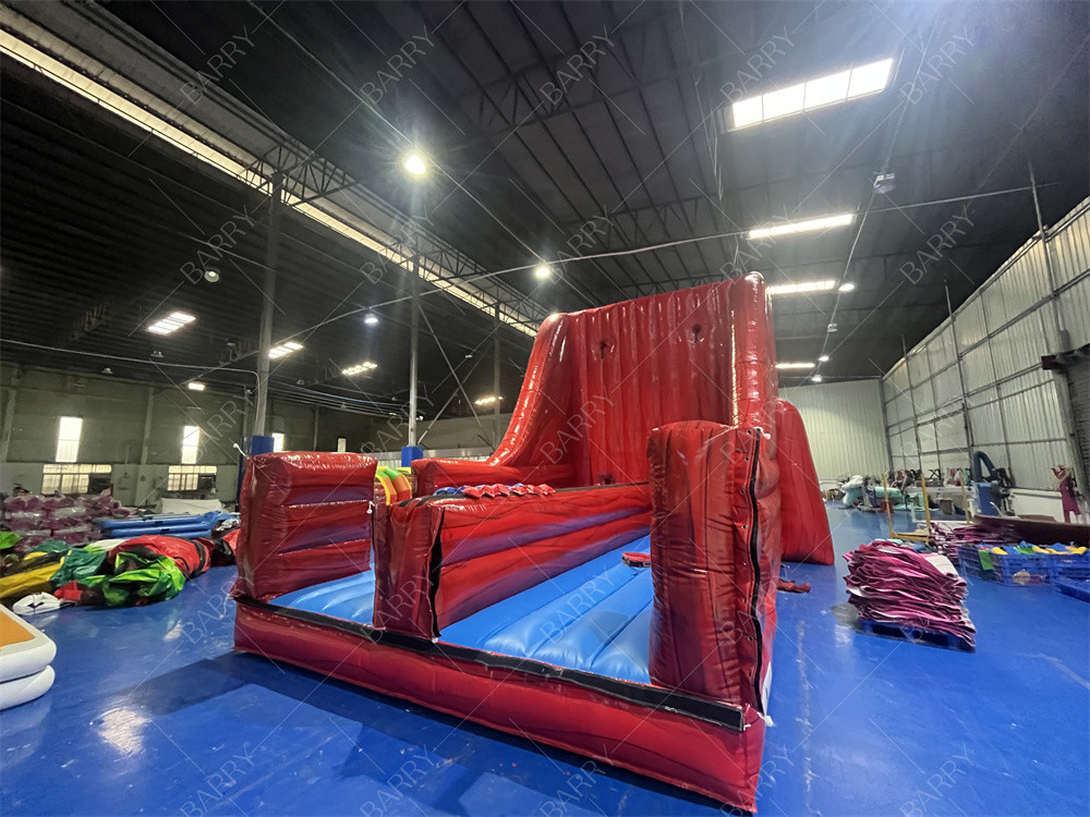 Party Aufblasbare Innen- und Außenspiel Sprung Spiel Rot Bungee Laufen Spaß mit diesem 2-Lane