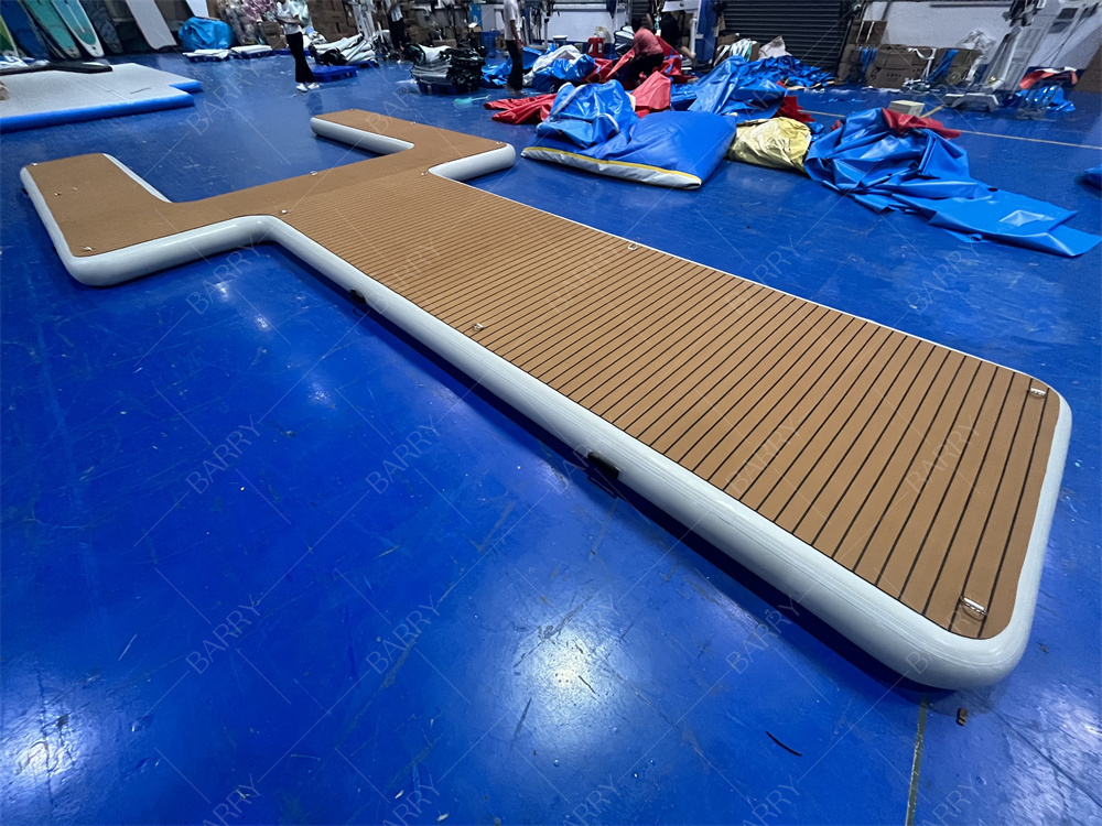 Anpassbare aufblasbare schwimmende Dock-Plattform aus PVC und EVA