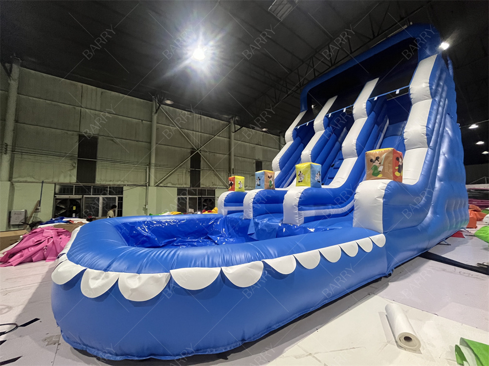 Vergnügungspark im Freien Garten Big Kid Aufblasbare Doppelschienen für Jugendliche Hinterhof