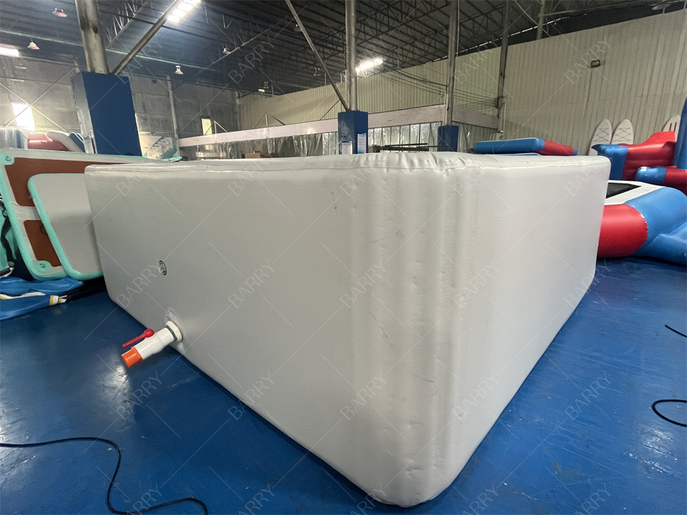 Sicherheit Hot Drop Stitch Stoff Neues Material aufblasbar Custom Made Grau aufblasbar Poolball Pit für Kinder