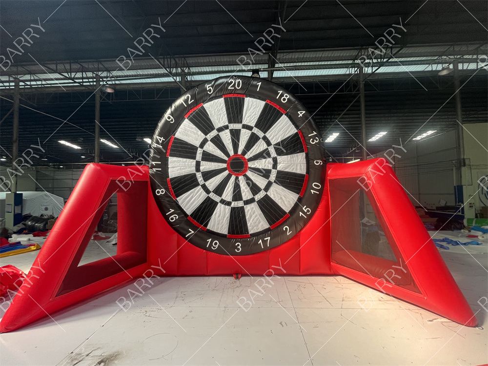 3m/4m/5m Hohe Riesen Rote Aufblasbare Dartscheibe Fußball Kick Dartscheibe Zielspiel