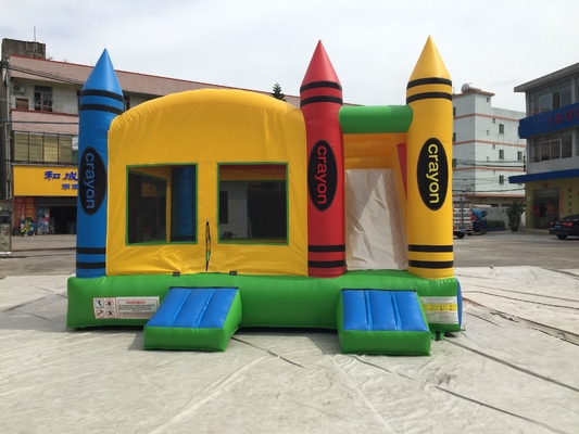 Innenpartei-im Freien aufblasbares Schloss kombiniert mit den Dia-Kindern, die Prahler springen