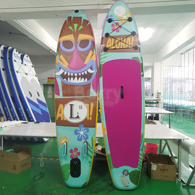 Rosarotes Farbyoga-große aufblasbare schlürfen Brett-Wasser-Spiel-Ausrüstungen PaddleBoard