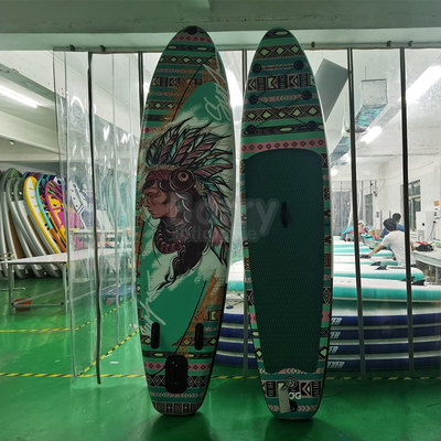 Tropfen-Stich-Gewebe aufblasbares Standup Paddleboard für einzelne Person