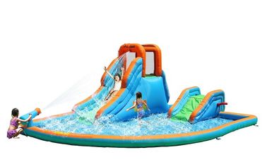 Großer feuerbeständiger aufblasbarer Wasser-Spaß EN14960 mit großem Pool