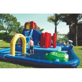 Die Wasserrutsche der Wasser-Park-Ausrüstungs-Kinder mit kleinem Pool, Familien-Erholungsorte wässern Park-Kinderaufblasbare Wasserrutsche