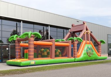 Attraktiver riesiger erwachsener aufblasbarer Hindernislauf mit PVC-Material