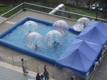 0.8mm starkes Erwachsen-großes menschliches Wasser-gehender Ball im aufblasbaren Pool