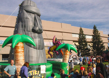 Tiki-Insel-themenorientierte große 28ft aufblasbare Kletterwand-Gesellschaftsspiele