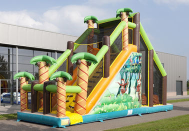 Mega- Lauf scherzt aufblasbare Hindernislauf-Spiele mit Kletterwand