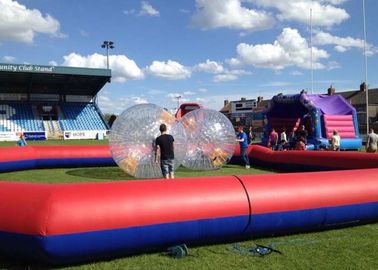 40ft fertigt riesiges rotes bewegliches Zorb Ball-Rennstrecke-Drucken besonders an