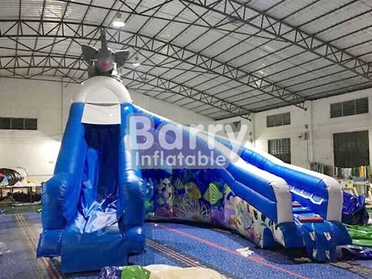 Elefant-aufblasbare Wasserrutsche für Swimmingpool fertigen Logo besonders an