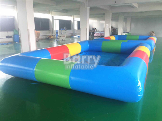 Hellblaue Farbtragbares Wasser-Pool mit aufblasbaren Spielwaren 4x6m