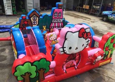 Aufblasbarer Kleinkind-Spielplatz Hello Kittys mit Dia, kommerzielles erwachsenes federnd Schloss