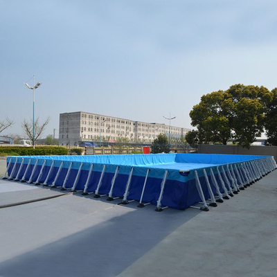0,9-mm-Planen-Metallrahmen-mobiler Swimmingpool über dem Boden aufblasbare Schwimmbäder im Freien
