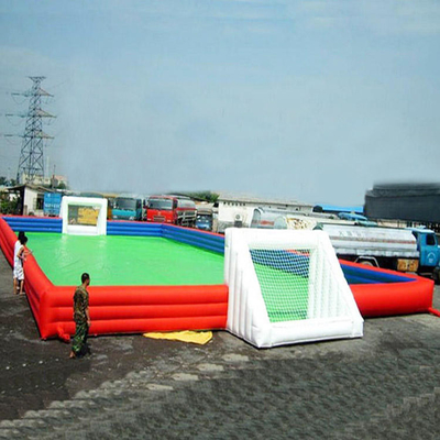 Plane Aufblasbare Sportspiele Soapy Soccer Field Football Bounce House