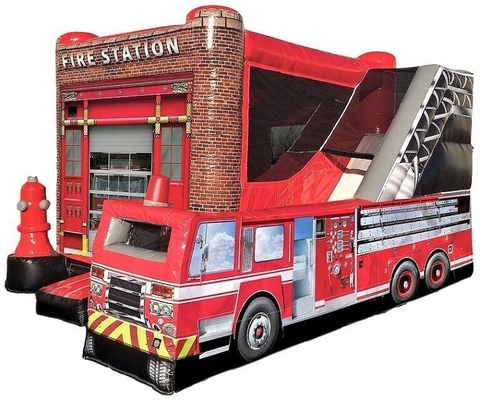 Prahler-Feuerwache-kombiniertes federnd Haus 0.55mm PVCs aufblasbares mit Gebläse