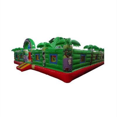 aufblasbarer Hindernislauf Jumper Bounce House Amusement Park 0.55mm PVCs