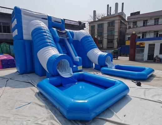 Jumper Combo Castle Pool Inflatable-Wasserrutsche-großes aufblasbares doppeltes Dia-Digital-Drucken