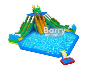 Spielplatz-aufblasbarer Aqua-Park schieben im Freien/3 aufblasbaren Wasser-Spaß für Kinder