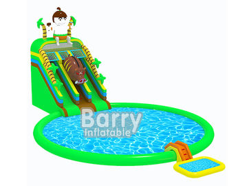 Karikatur-jurassischer aufblasbarer Wasser-Park-Dschungel-aufblasbares Aqua-Park CER Zertifikat