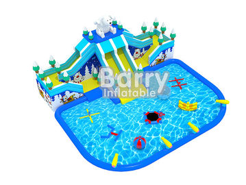 Bärn-Dia-scherzt aufblasbare Wasser-Park-Luft aufblasbaren Spielplatz mit Wasser-Spielwaren
