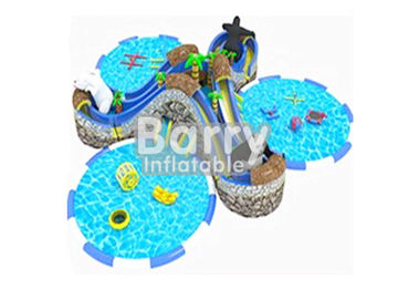 Kinderaufblasbare Wasser-Park-/Aqua-Park-dauerhafte Handelsklasse mit 3 Pools