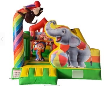 0.55mm PVC Handelsspringen zieht sich Tiere Jumper Inflatable Castle zurück