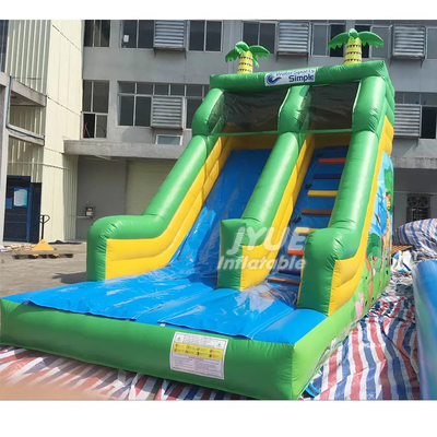 0.55mm PVC Schloss Sprunghaus mit Rutsche Dschungel Tier-Thema Schiebefläche