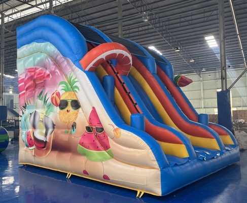 0.55mm PVC kommerzielle aufblasbare Wasserrutschen Vermietung aufblasbare Rutschen