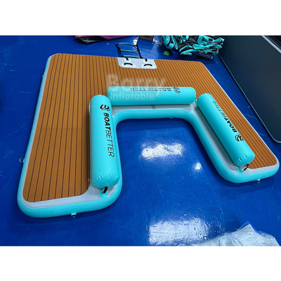 U-Form See schwimmende Plattform aufblasbare Schwimmplattform maßgeschneiderte Spielgeräte Insel