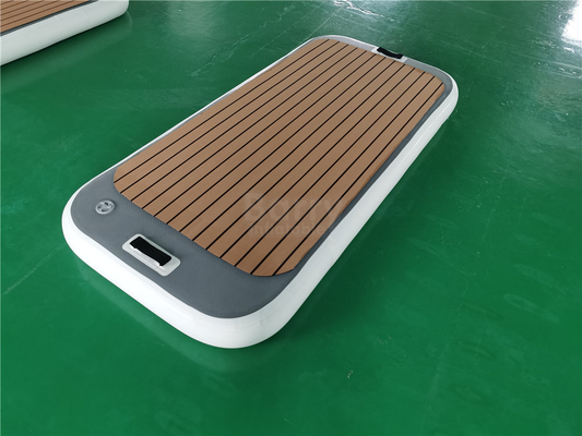 Drop Stitch Material aufblasbares Pontoon Boot Jetski Dock See schwimmende Plattform für das Wasserspiel