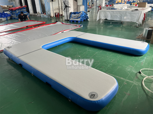 OEM ODM Drop Stitch DWF Material aufblasbare Plattform für Wasser aufblasbare Schwimmbad
