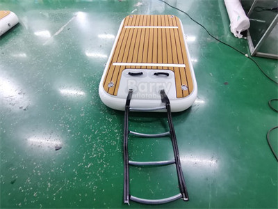 Drop Stitch Stoff aufblasbares schwimmendes Dock für das Fischen mit Pumpe und Zubehör