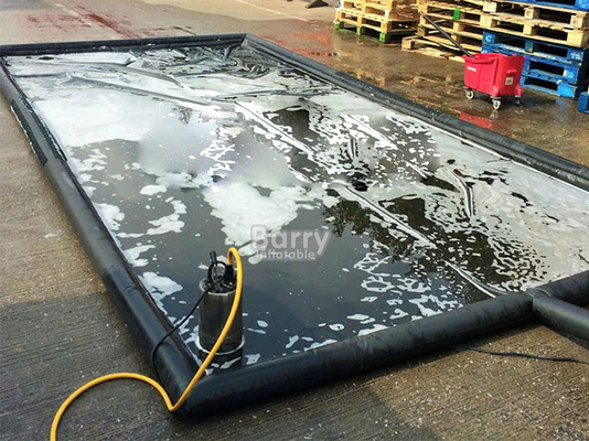 Billiger Preis Weiches PVC Aufblasbare Farbige Waschmatte Reinigung Garage Plastik Bodenbehälter Matten