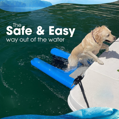 Nicht rutschfähige EVA-Schaum-Portable Klappbare Hundeboot Wasserrampe Für Wasser Haustier Hilfe Hunde Treppenrampe Für kleine Hunde Bis zu 230 Pfund