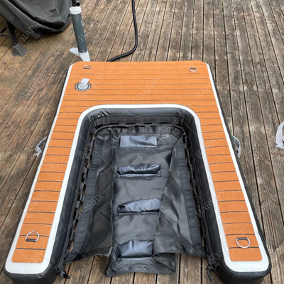 Tragbare, verstellbare, klappbare Hunde-Rampe, aufblasbare Hunde-Dock-Rampe, Treppe, Haustiere, Hunde-Rampe für Pools, Seen, Boote und Docks