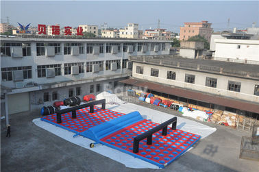 Aufblasbares Hindernis-Rennen, Hindernis-Matratze Inflatables 5k lassen Größe 20x10x1.2M laufen