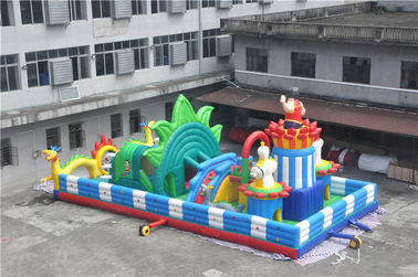 15x8M aufblasbarer Kleinkind-Spielplatz mit Drucklogo/Hinterhof-Hindernislauf