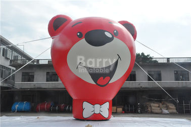 Roter Bärn-aufblasbarer Grundballon Oxfords für die Werbung von 8.5m Höhe
