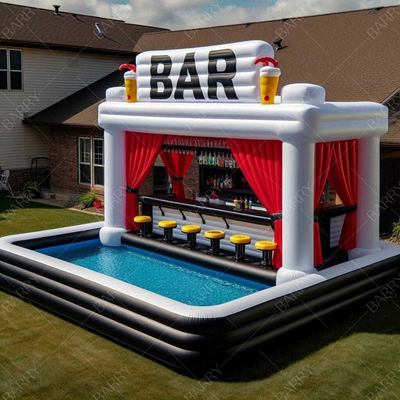 Außen aufblasbares Schwimmbad für Bar-Wasserspielzeug Außen-Schwimmbad Garten Pub PVC aufblasbares Wasserbad