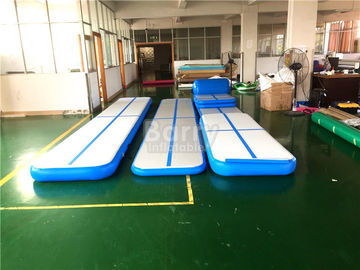 Kundengebundene blaue aufblasbare Luft-Bahn-Gymnastik-Matte 3M 5M 6M 8M 10M 12M